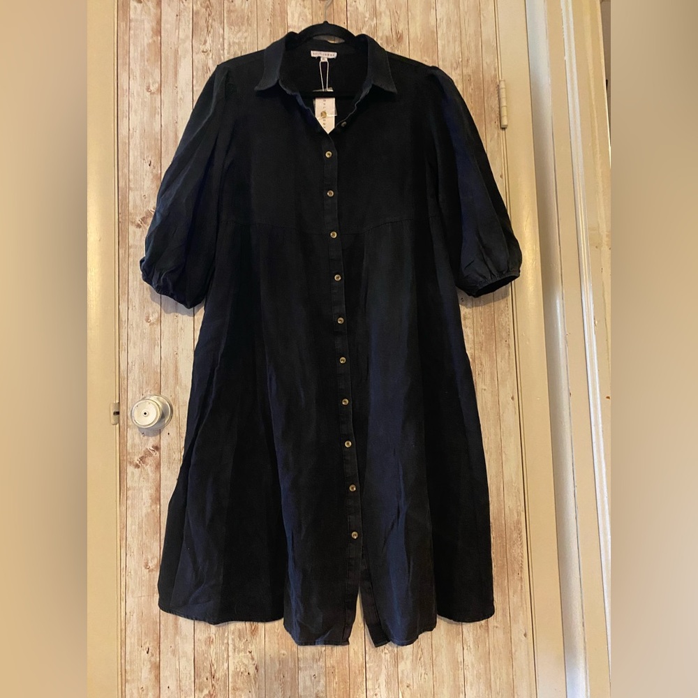 Baltic Born NEW Sari Babydoll Dress Washed Black XL New with tags witchy - Picture 1 of 6